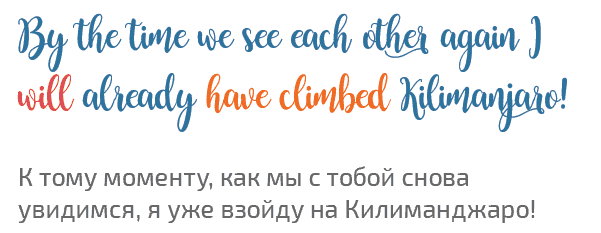 английская грамматика future perfect