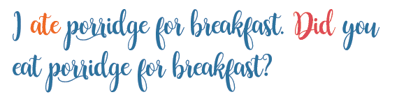 английский язык вопрос прошедшее время