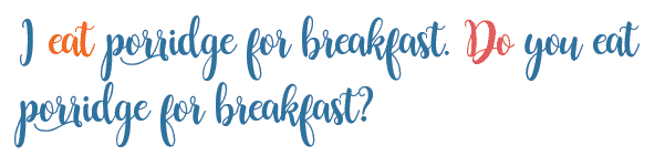 английский язык вопрос настоящее время