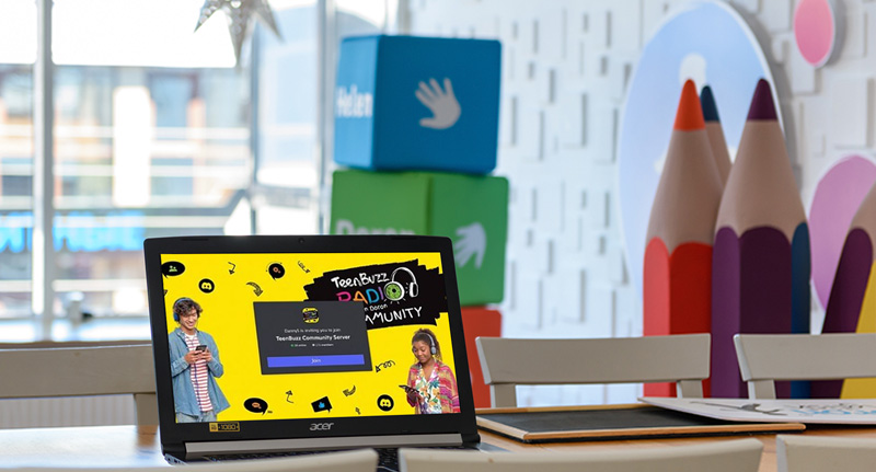 TeenBuzz Radio предлагает вступить в сообщество для подростков на платформе Discord